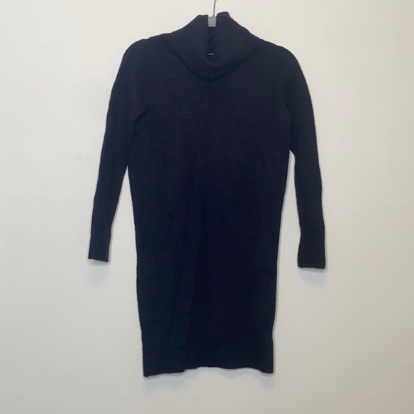 Community Aritzia Women's Blue Wool Blend Mini Dress Cowl Neck Casual size XS - Picture 2 of 8